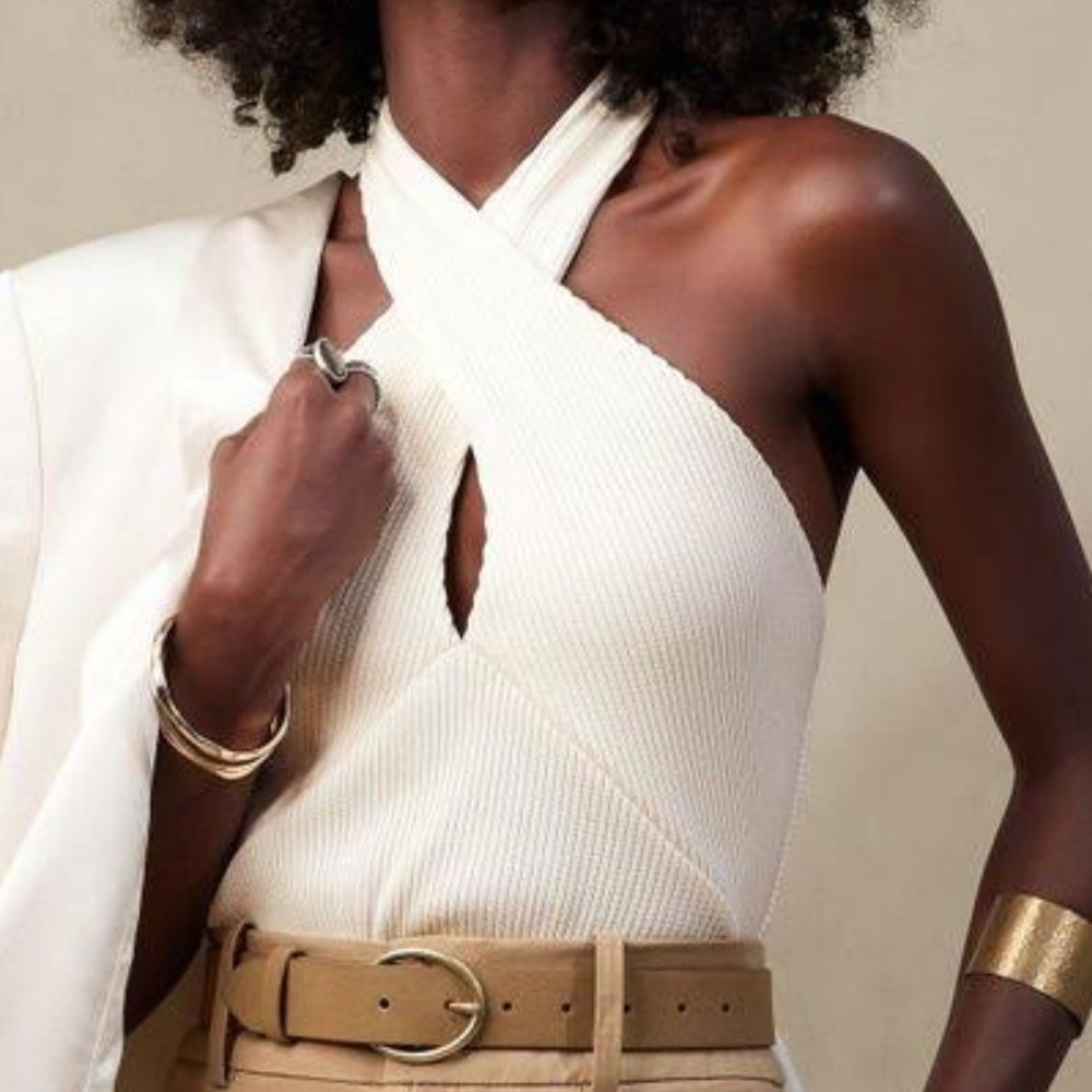Banana Republic Cross-Halter Top